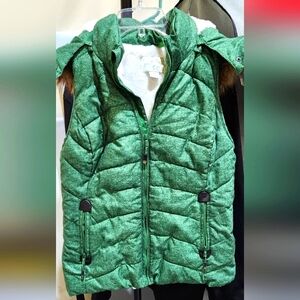 Green Quilted Women's Vest